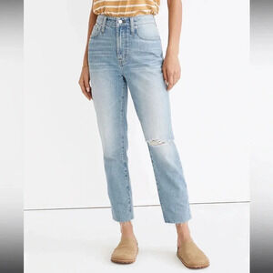 Madewell Curvy Perfect Vintage Jean: Coney Wash - Destroyed Edition